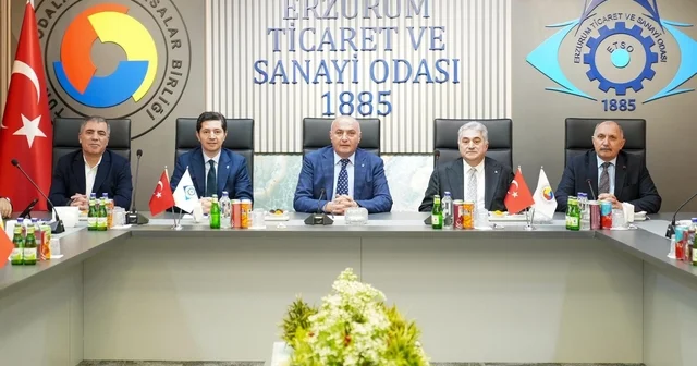 ERKON heyeti ETSO da Erzurum Haberleri