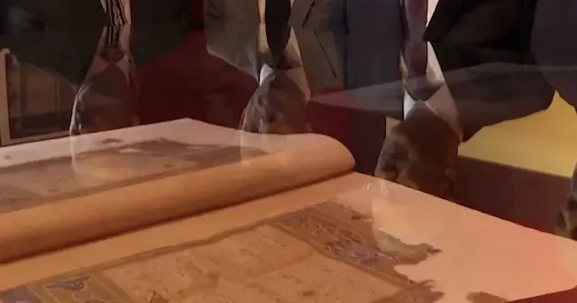 Memlük Sultanı Berkuk’un Yıldırım Bayezid’e hediyesi Kur’an ı Kerim Bursa’da sergileniyor VİDEO İZLE