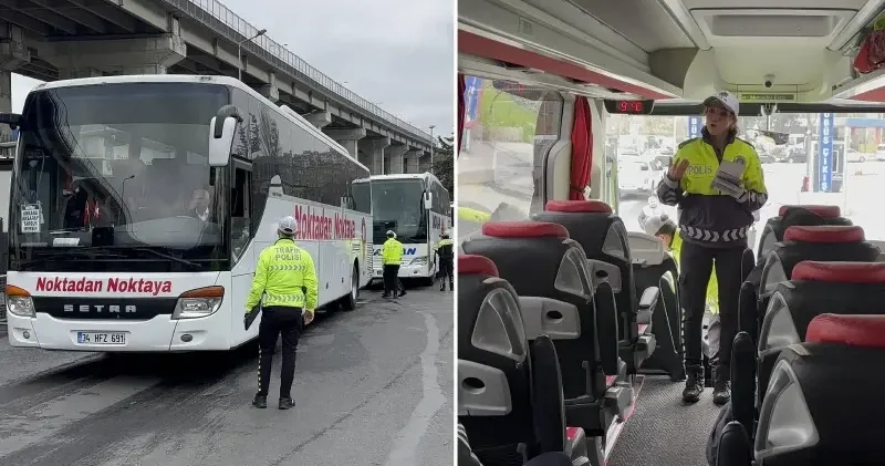 Büyük İstanbul Otogarı’nda bayram öncesi polis denetimi Gündem Haberleri