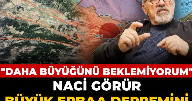 Naci Görür Büyük Erbaa depremini hatırlatarak açıkladı: Daha büyüğünü beklemiyorum