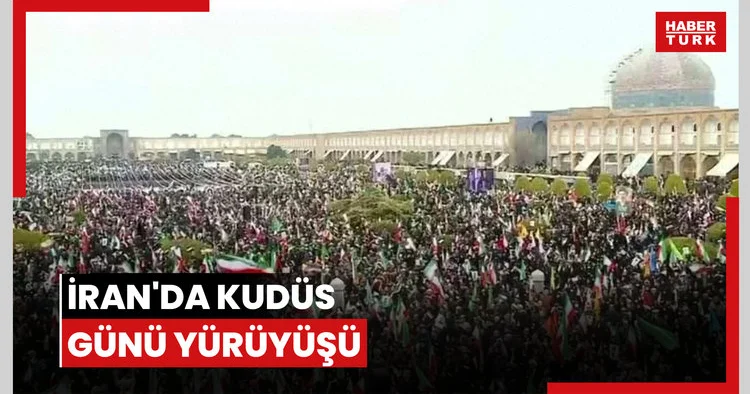 İran da Kudüs Günü yürüyüşü