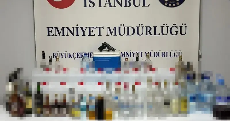 Büyükçekmece de sahte içki operasyonu