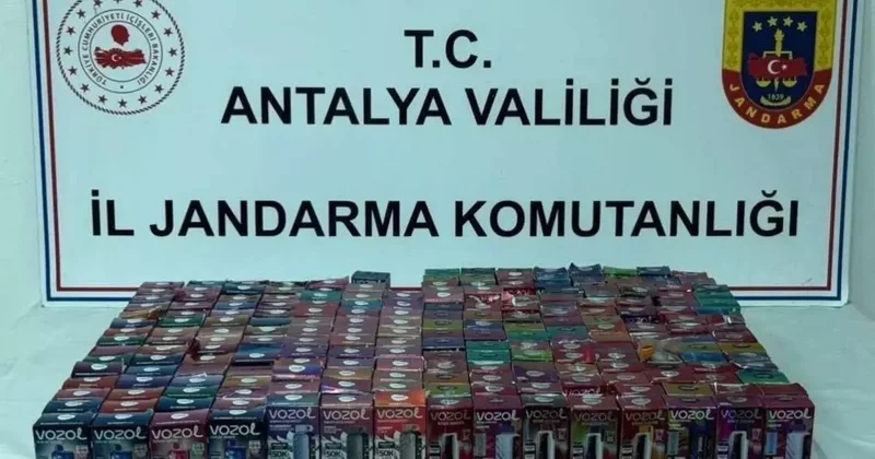 Döşemealtı’nda 314 adet kaçak elektronik sigara ele geçirildi