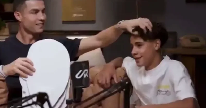 Ronaldo nun oğlundan Babanla oynamak ister misin? sorusuna bomba yanıt