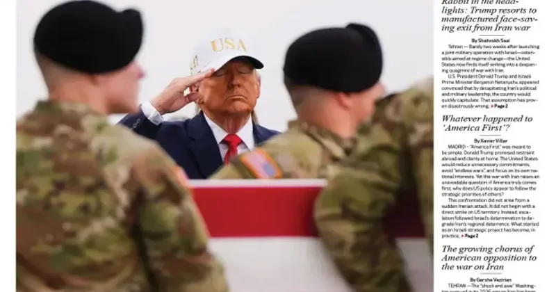 Trump’ı tiye alan Tehran Times’ın son manşeti: Büyük oynadı, büyük kaybetti!