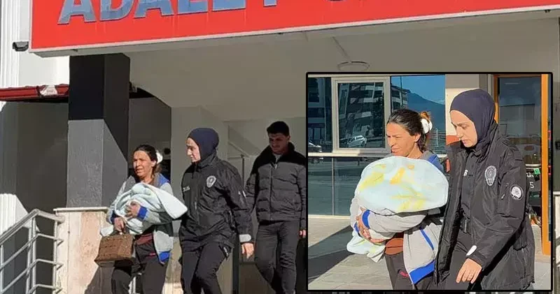 Bebeğinin bezinde uyuşturucu saklayan anne tutuklandı