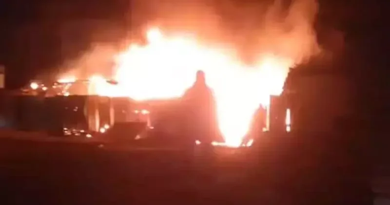 Bursa da küçükbaş çiftliğinde yangın