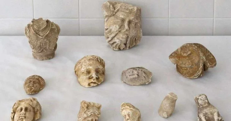 Evlerinden Roma heykeli çıktı! Denizli de ele geçirilen 11 eser koruma altında!
