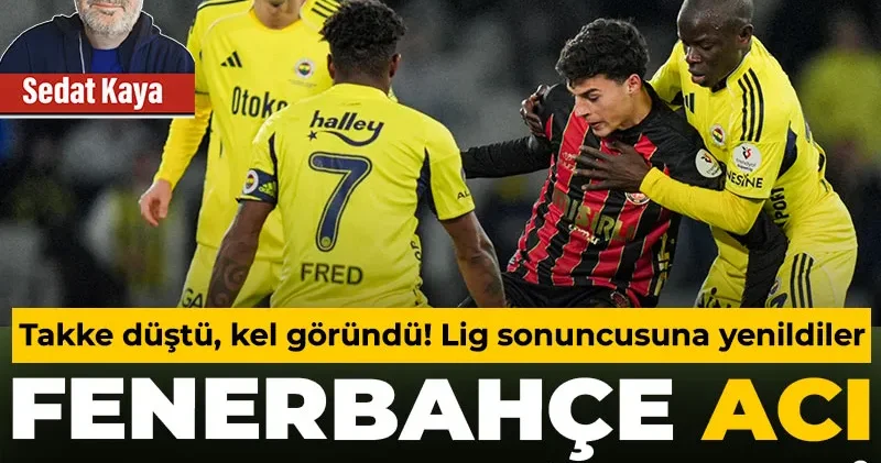 Takke düştü Fenerbahçe nin keli göründü