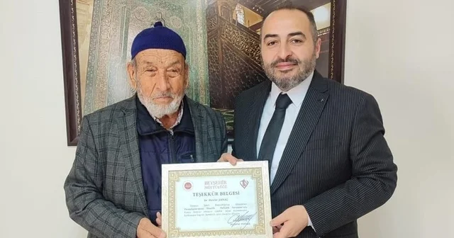 Beyşehirli 84 yaşındaki hafız Konya ikincisi oldu Konya Haberleri
