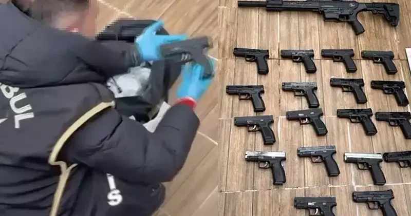 Sarıyer ve Küçükçekmece’de silah ticareti yapanlara operasyon: 4 gözaltı