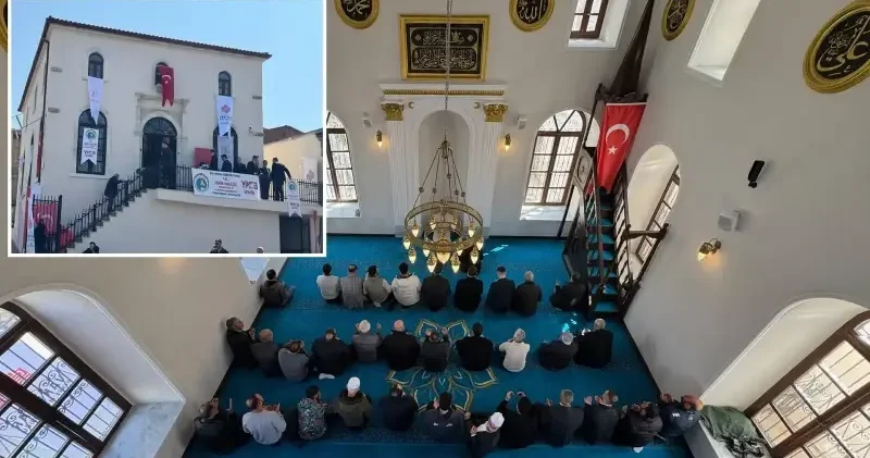 Restorasyonu tamamlanan 132 yıllık Asmalı Mescit ibadete açıldı İzmir Haberleri