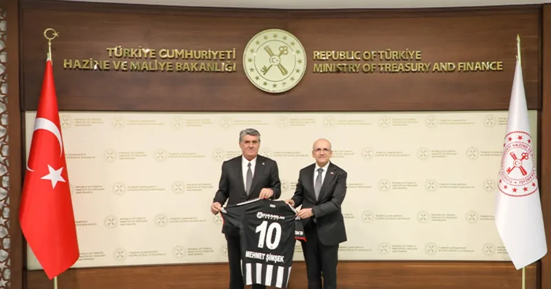 Beşiktaş Başkanı Serdal Adalı dan Hazine ve Maliye Bakanı Mehmet Şimşek e ziyarat!