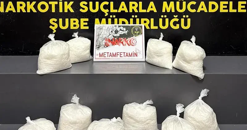 Kargo firmasına operasyon; 9 kilo metamfetamin ele geçirildi