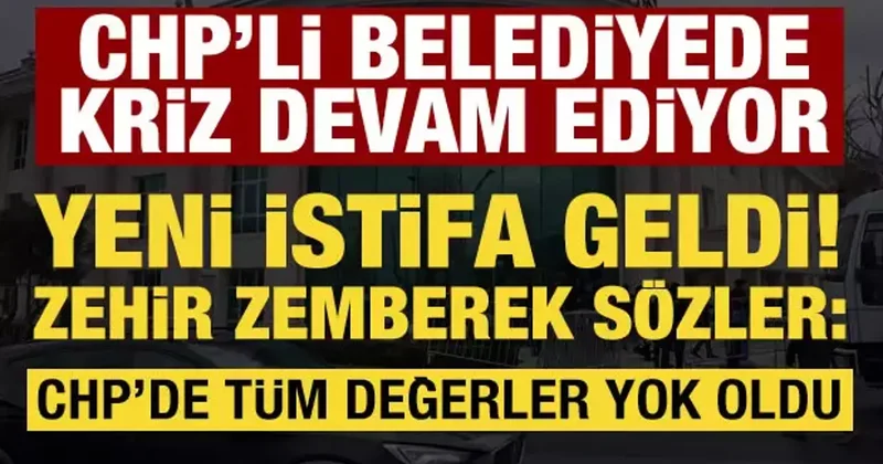 CHP li Beykoz Belediyesi nde kriz devam ediyor: İstifa geldi