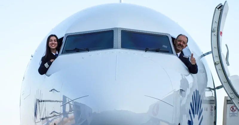 Gökyüzünde duygulandıran anlar! Baba veda etti, hikaye kızıyla devam etti