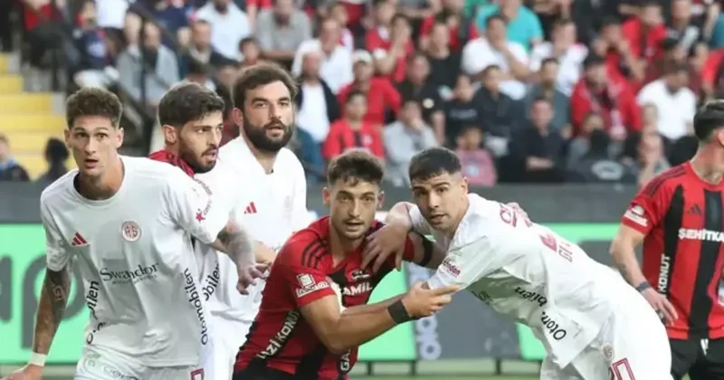 Antalyaspor Gaziantep FK! ilk 11 ler belli oldu