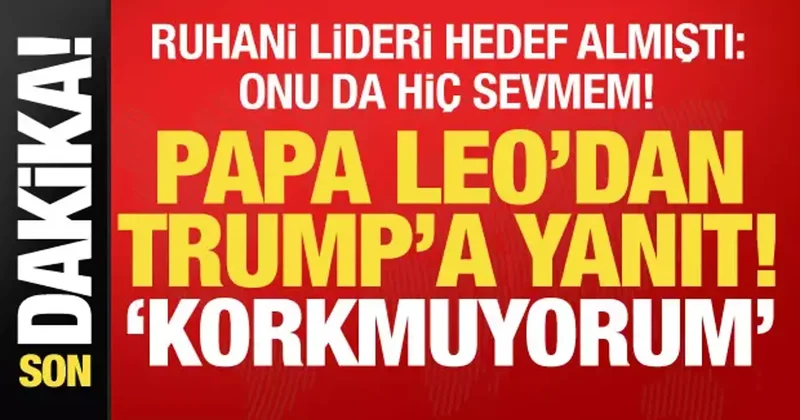 Papa dan Trump a yanıt: Korkmuyorum, sesimi yükseltmeye devam edeceğim!