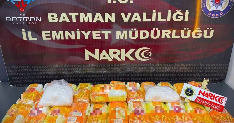 Batman’da araçta zulalanmış 24 kilo 600 gram metamfetamin ele geçirildi