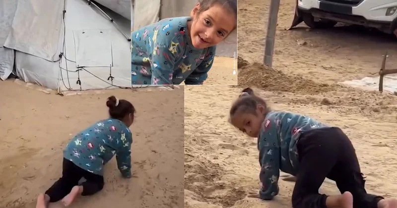 Gazze de insani dram! Engelli çocuk saldırılar altında yaşamaya çalışıyor