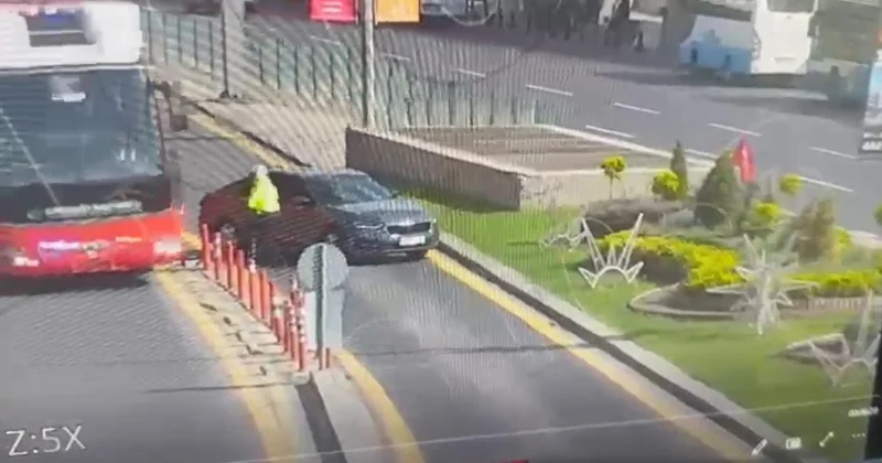 Otobüsü polisin üzerine süren CHP nin şoförüne hapis cezası