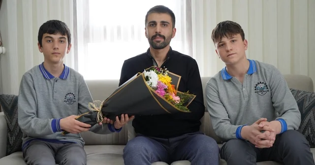 DEAŞ operasyonunda ağır yaralanmıştı: Bayburtlu kahraman komisere öğrencilerden Polis Haftası sürprizi Bayburt Haberleri