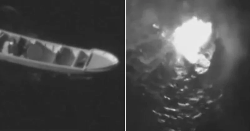 ABD Ordusu ndan Uyuşturucu Tekneye Saldırı