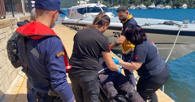Fethiye de koyda rahatsızlanan vatandaşa tıbbi tahliye Muğla Haberleri