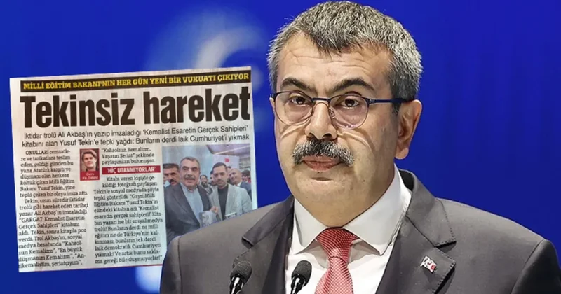 Sözcü’den Milli Eğitim Bakanı Yusuf Tekin e itibar suikastı! Gerçekler ortaya çıktı