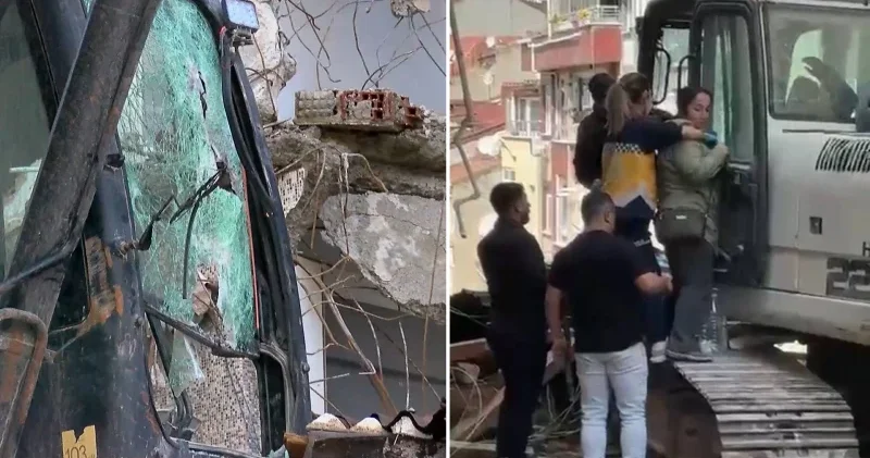 Gaziosmanpaşa da operatör yıkım esnasında bacağından yaralandı İstanbul Haberleri