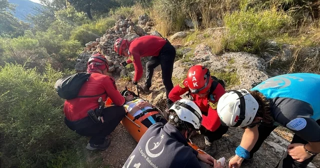 Yürüyüş yaparken, ayağı kırılan şahıs kurtarıldı Muğla Haberleri