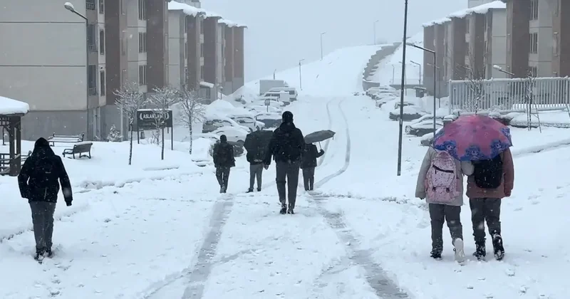 Yüksekova nisan ayında karla kaplandı