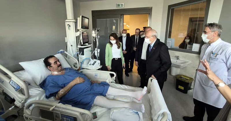 Kılıçdaroğlu, İbrahim Tatlıses i hastanede ziyaret etti