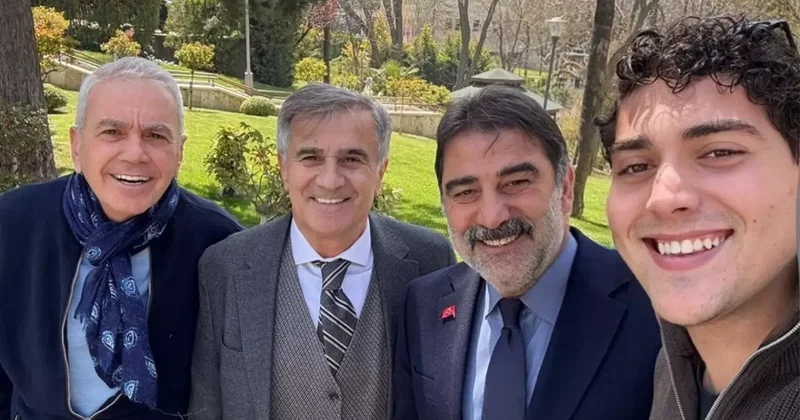 Trabzonspor un iki efsanesi aynı karede! Şenol Güneş ve Ünal Karaman TBMM de buluştu