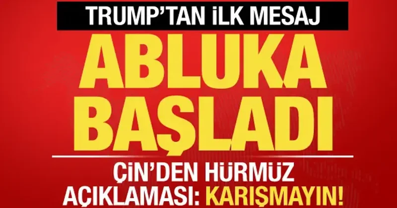 Son dakika haberi: Hürmüz de ABD ablukası başladı! Trump tan ilk mesaj