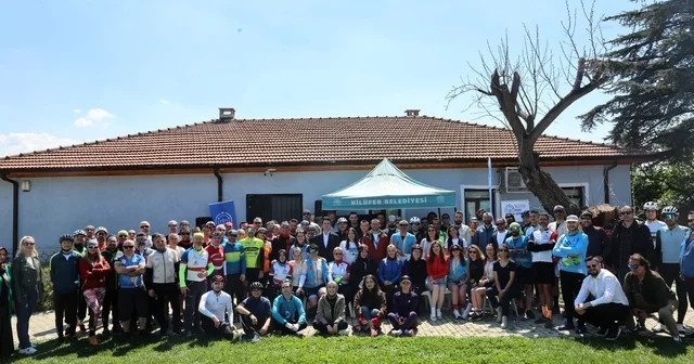 Granfondo Bursa öncesi bisikletliler Nilüfer de buluştu Bursa Haberleri