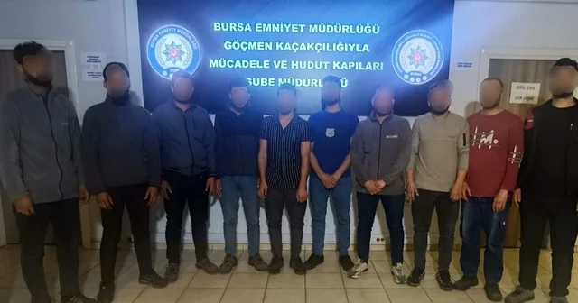 Bursa da göçmen kaçakçılığına darbe Çok sayıda şahıs ve organizator yakalandı Bursa Haberleri