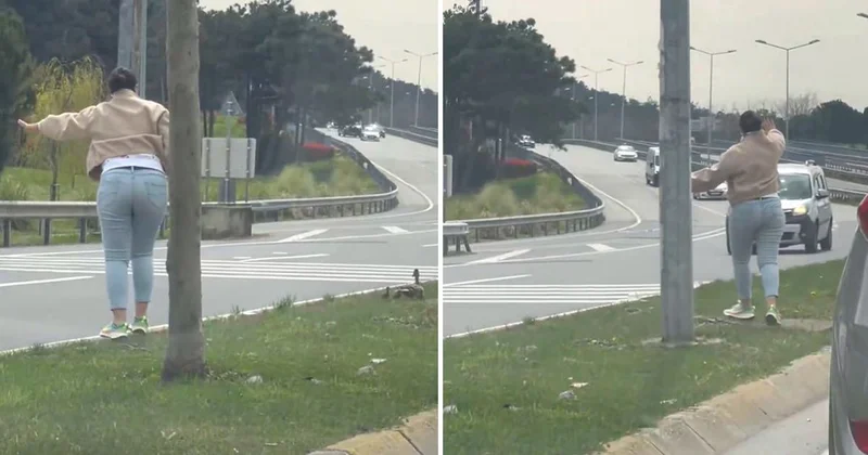 İstanbul da kaydedildi: izleyenleri ikiye bölen görüntü