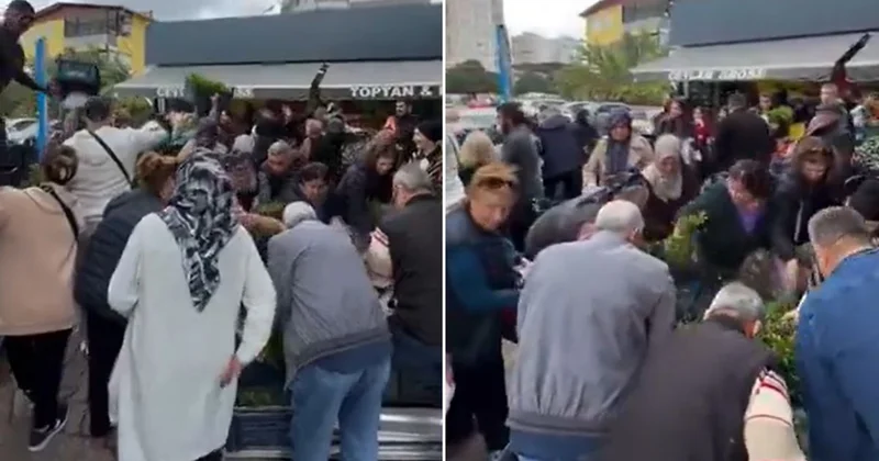 Fiyatı 1 TL ye düşürüldü, markette büyük izdiham yaşandı