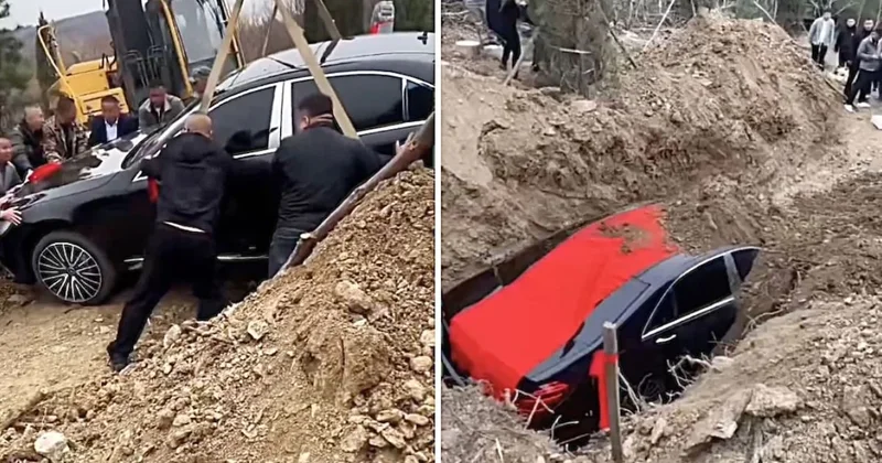 Milyonlarca lira değerindeki lüks otomobili toprağa gömdüler Sözcü Gazetesi