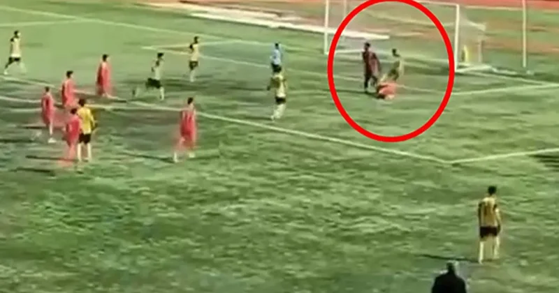 Mardin de rakibinin kafasına tekme atan futbolcu tutuklandı!