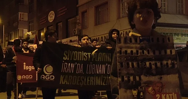 İsrail in zulmünü protesto etmek için Netanyahu yu idam ettiler Hatay Haberleri