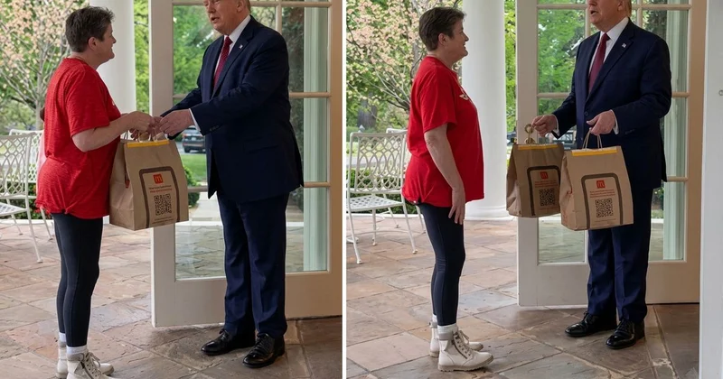 Trump’ın kapısına giden kurye neye uğradığını şaşırdı! O diyalog gündem oldu