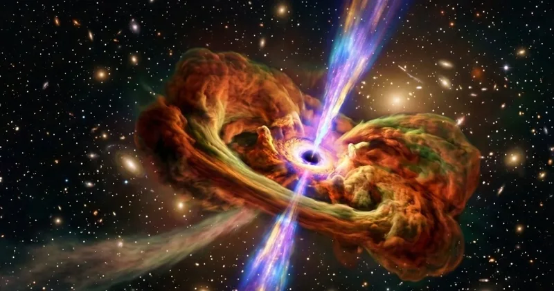 100 milyon yıldır uykudaydı: Kara delik volkan gibi patladı