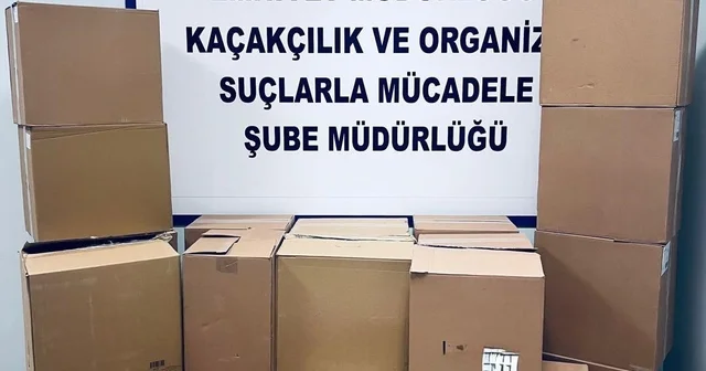 Muş ta 260 bin adet boş makaron ele geçirildi Muş Haberleri
