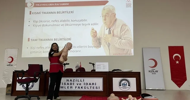 Kızılay Aydın dan üniversite öğrencilerine eğitim Aydın Haberleri