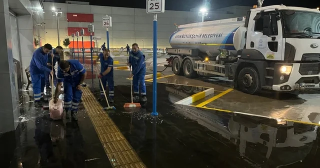Aydın Büyükşehir den, otobüs terminallerinde temizlik çalışması Aydın Haberleri