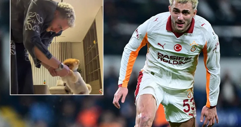 Barış Alper Yılmaz, köpeğiyle birlikte horon tepti