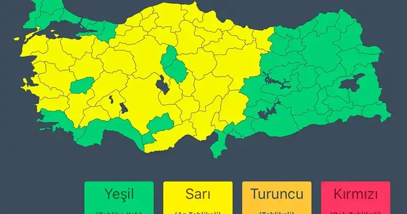 İçişleri Bakanlığı ndan sağanak uyarısı