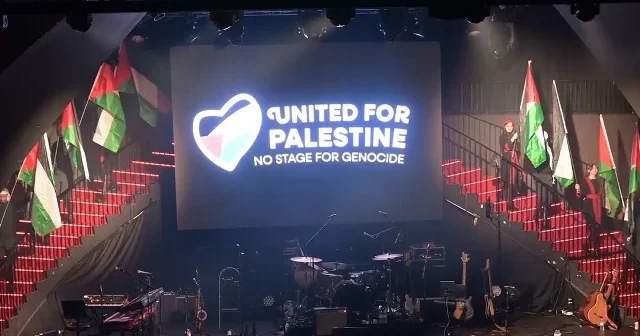 Brüksel de İsrail in Eurovision a katılımına tepki için konser düzenlendi VİDEO İZLE